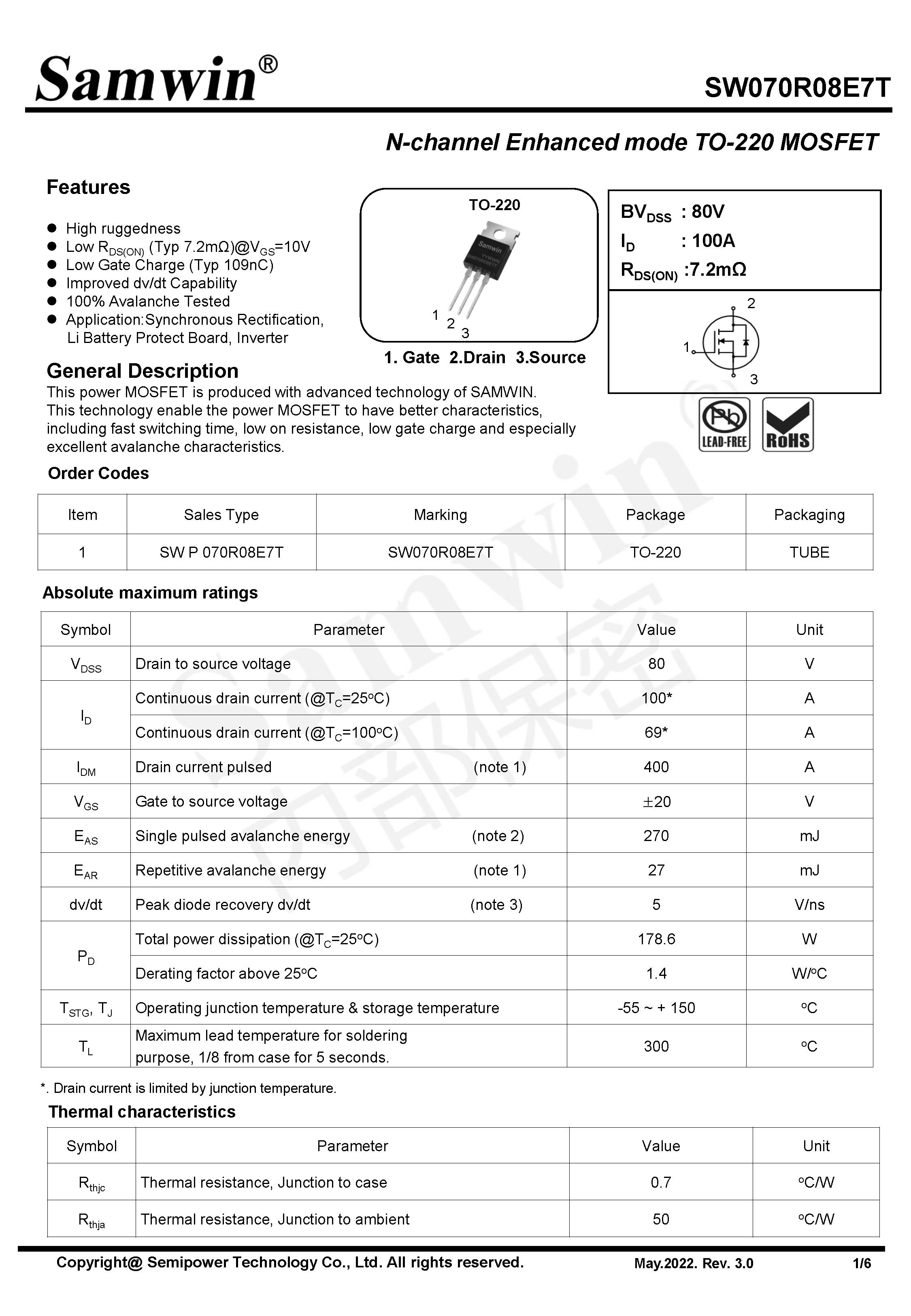 SAMWIN MOSFET