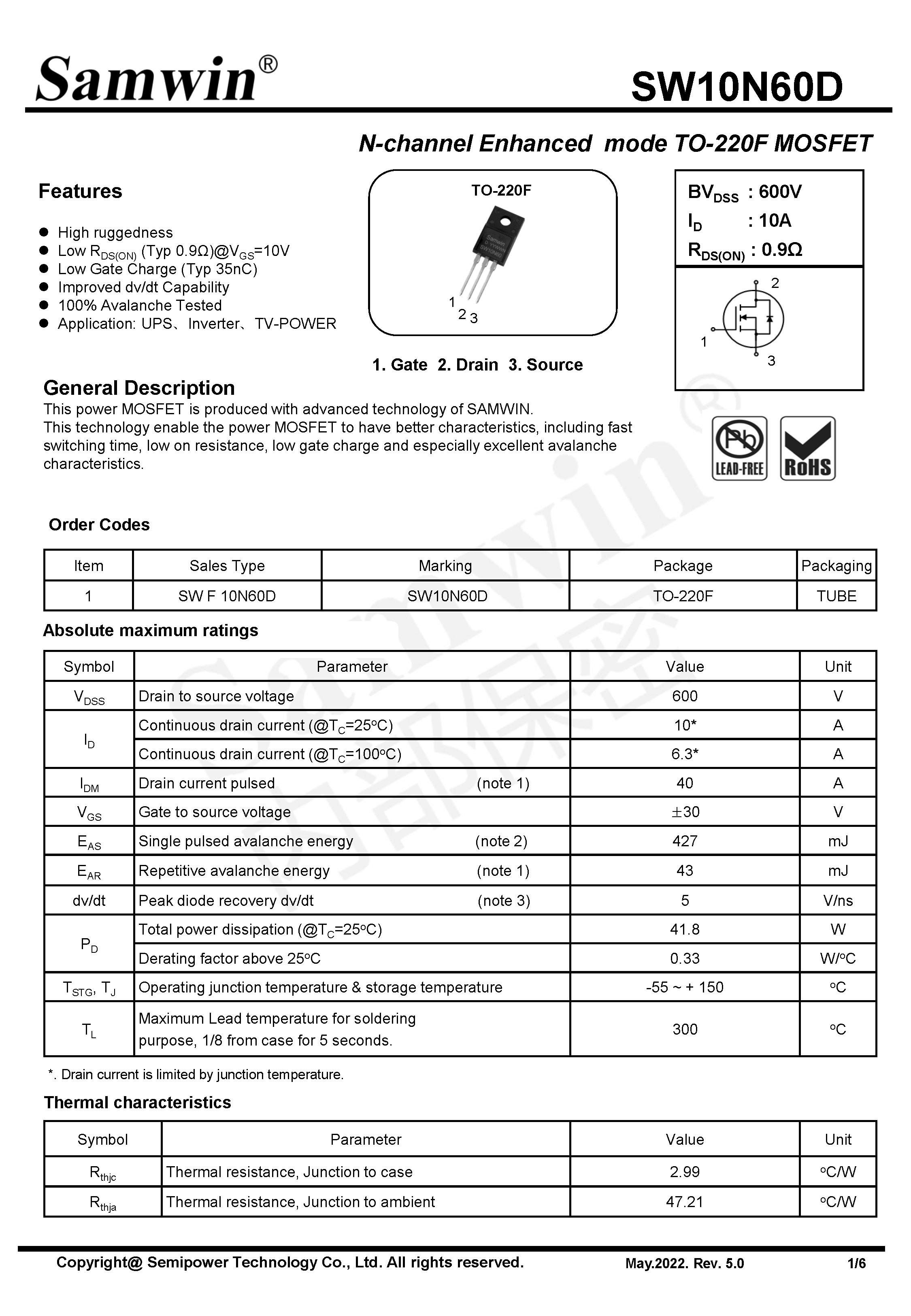 SAMWIN MOSFET