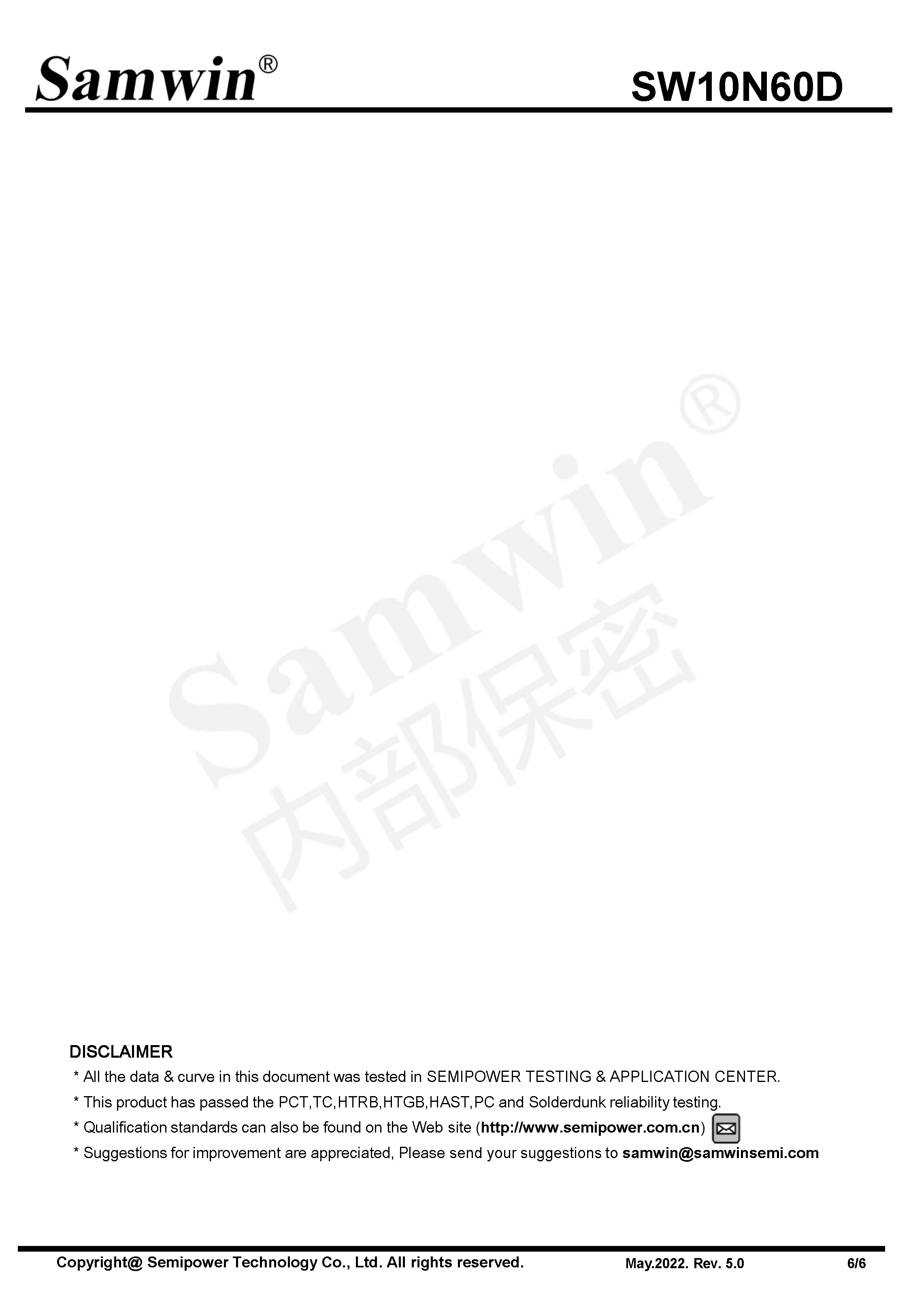 SAMWIN MOSFET