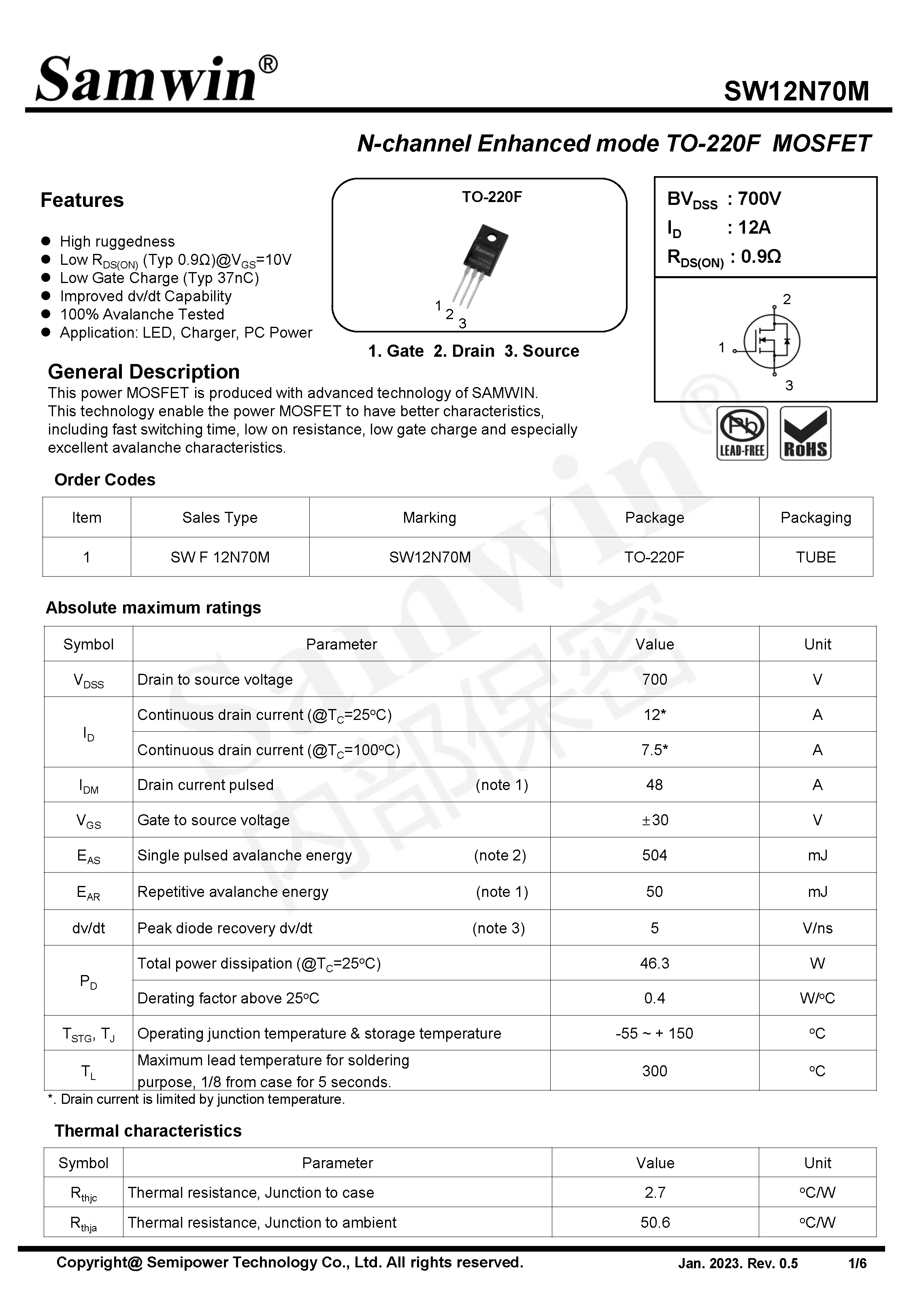 SAMWIN MOSFET