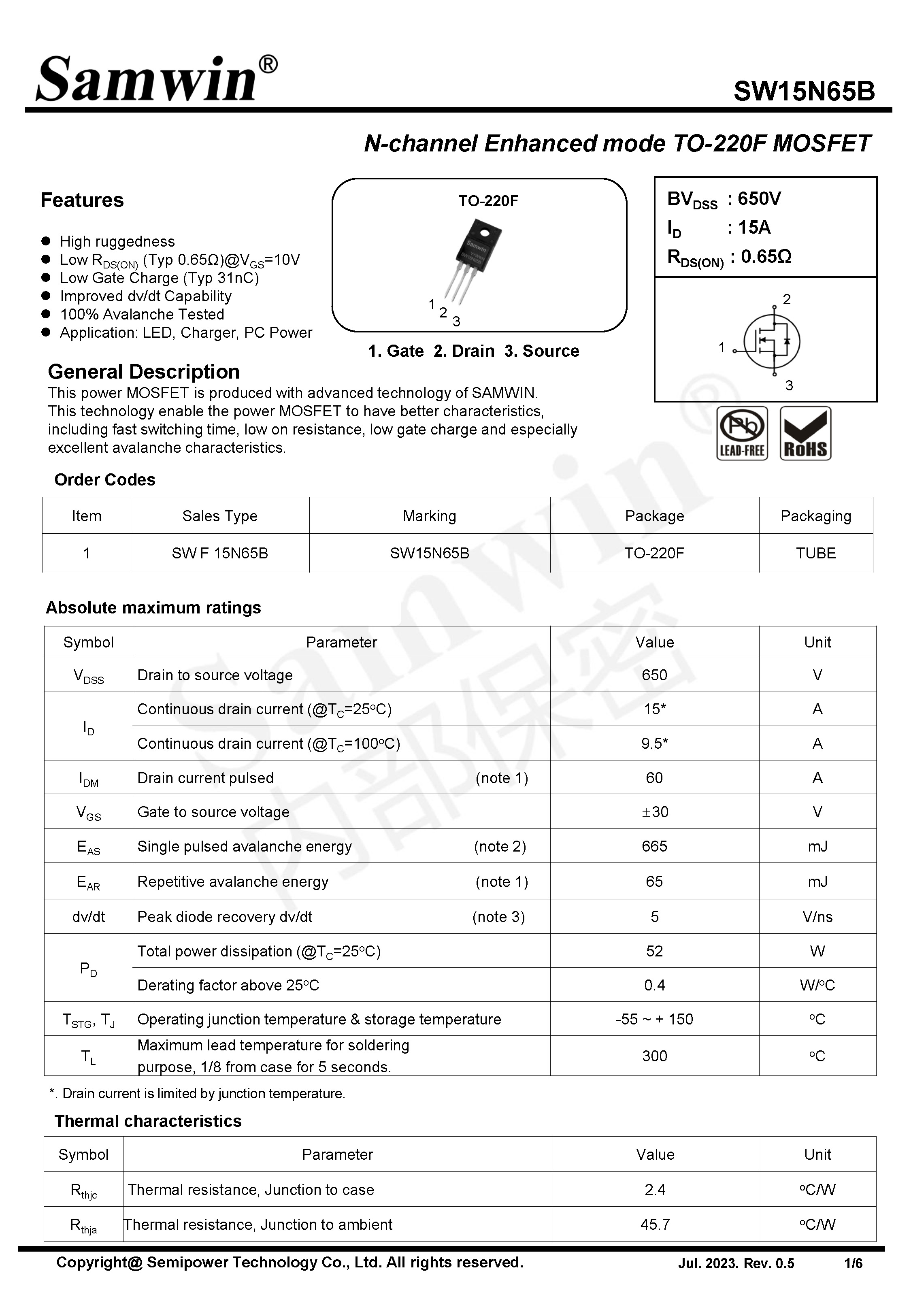SAMWIN MOSFET