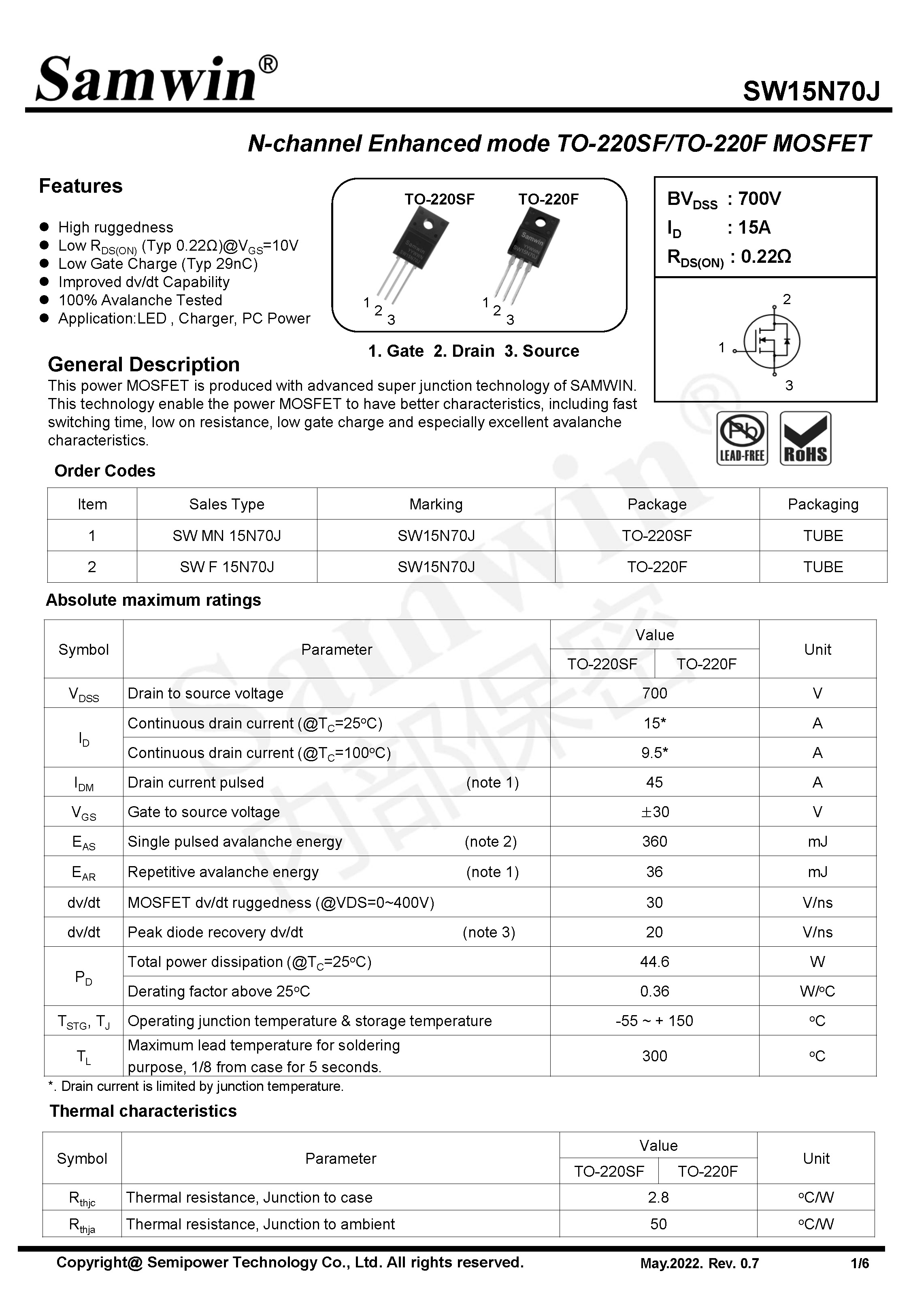 SAMWIN MOSFET