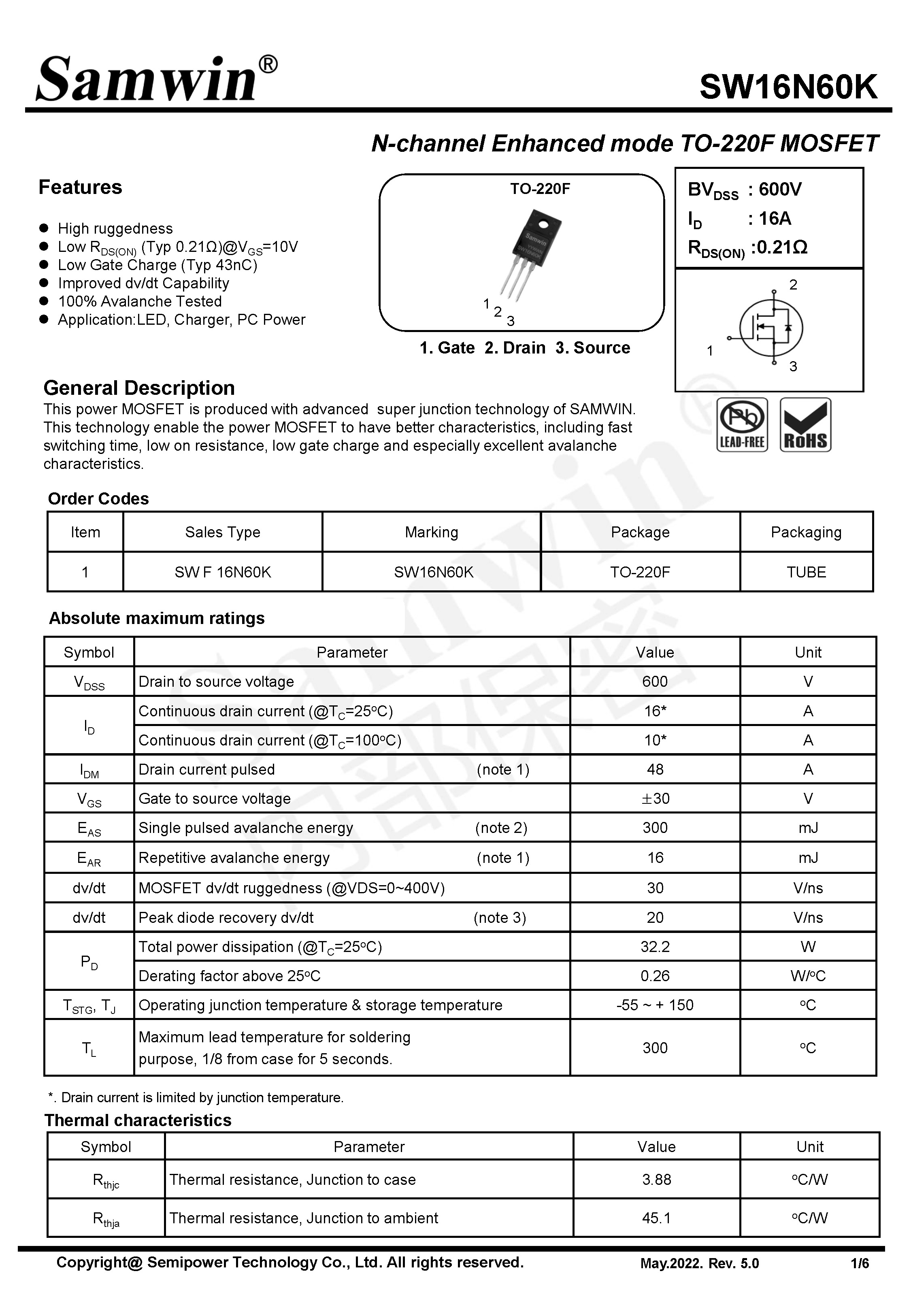 SAMWIN MOSFET