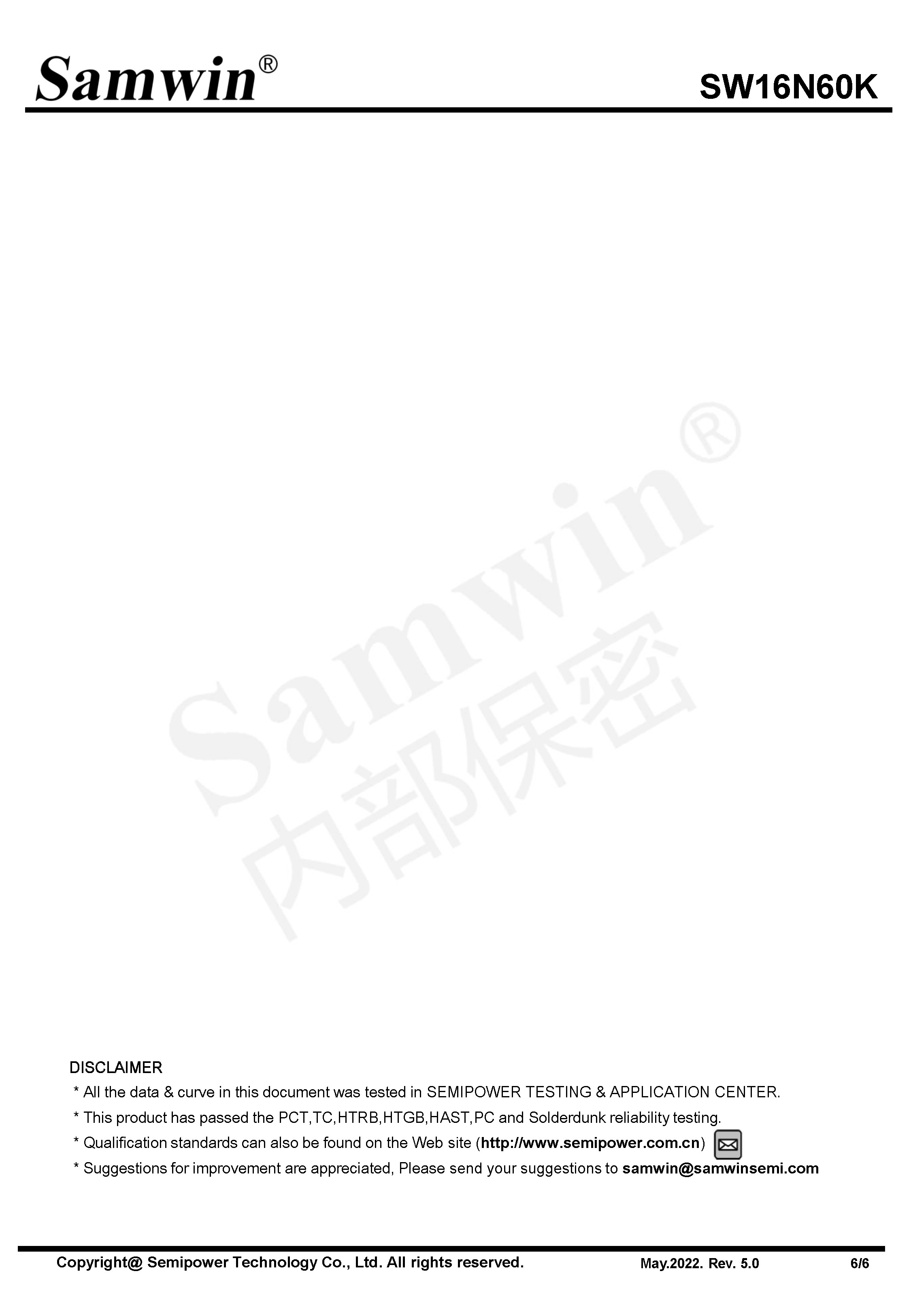 SAMWIN MOSFET