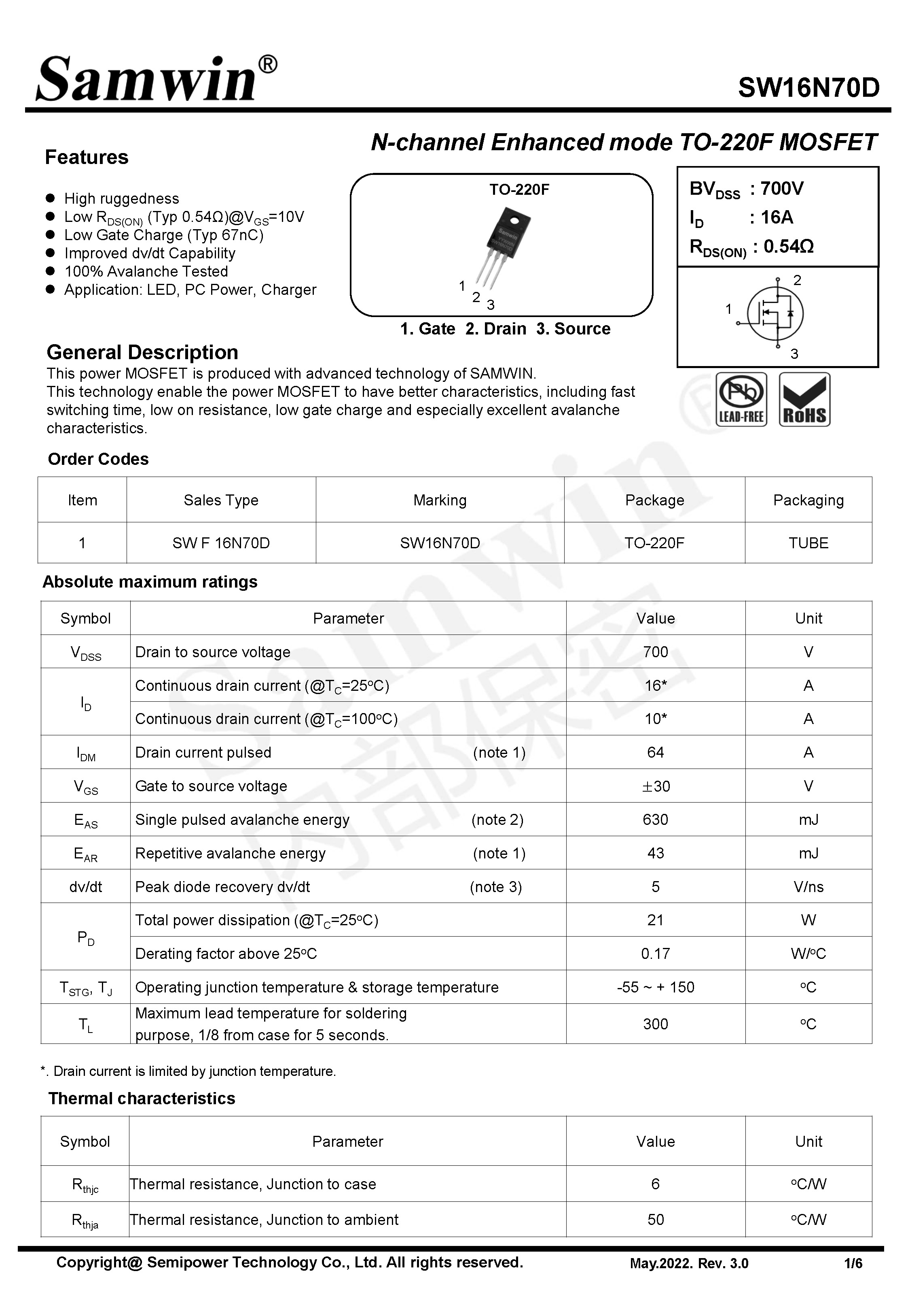 SAMWIN MOSFET