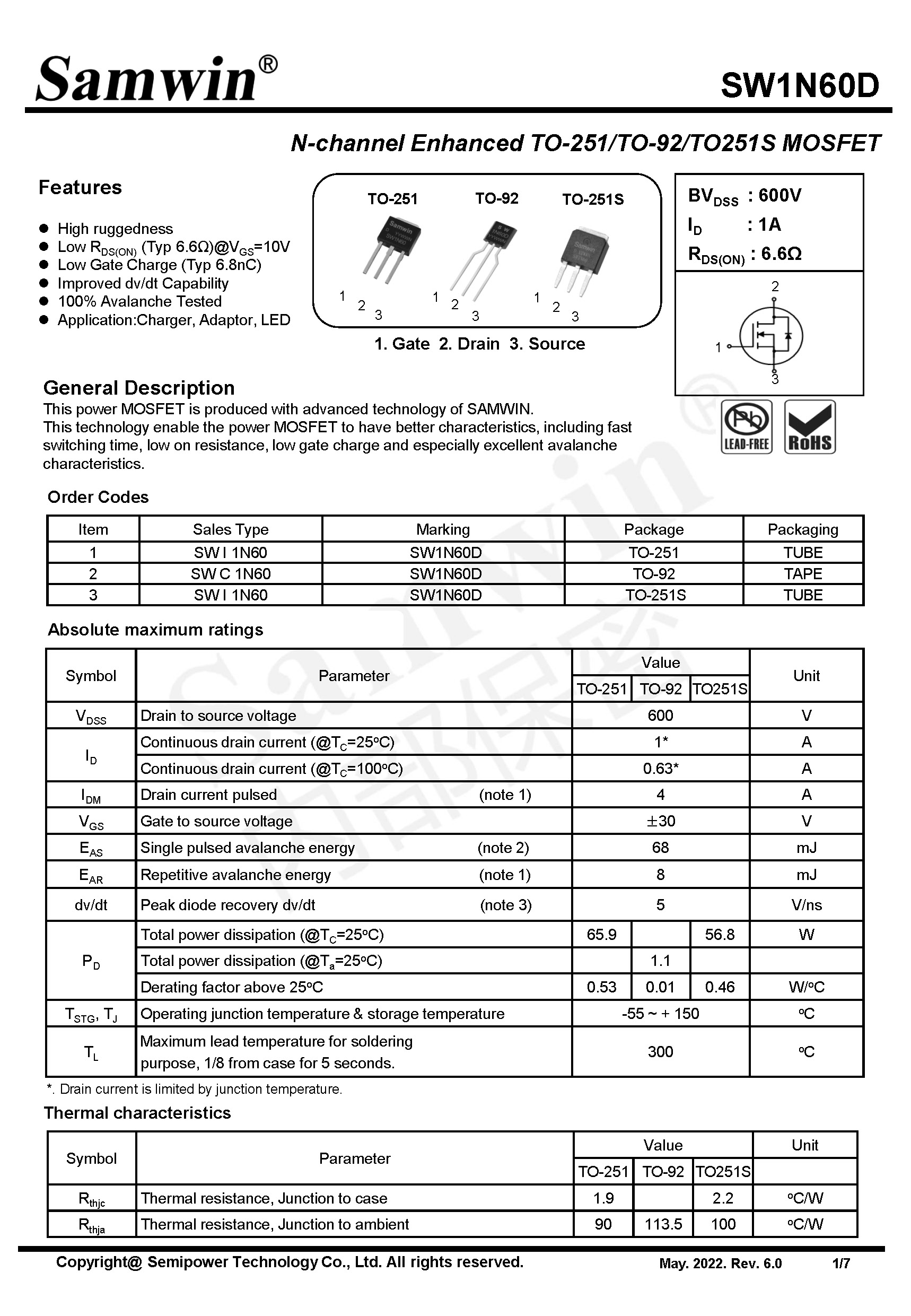 SAMWIN MOSFET