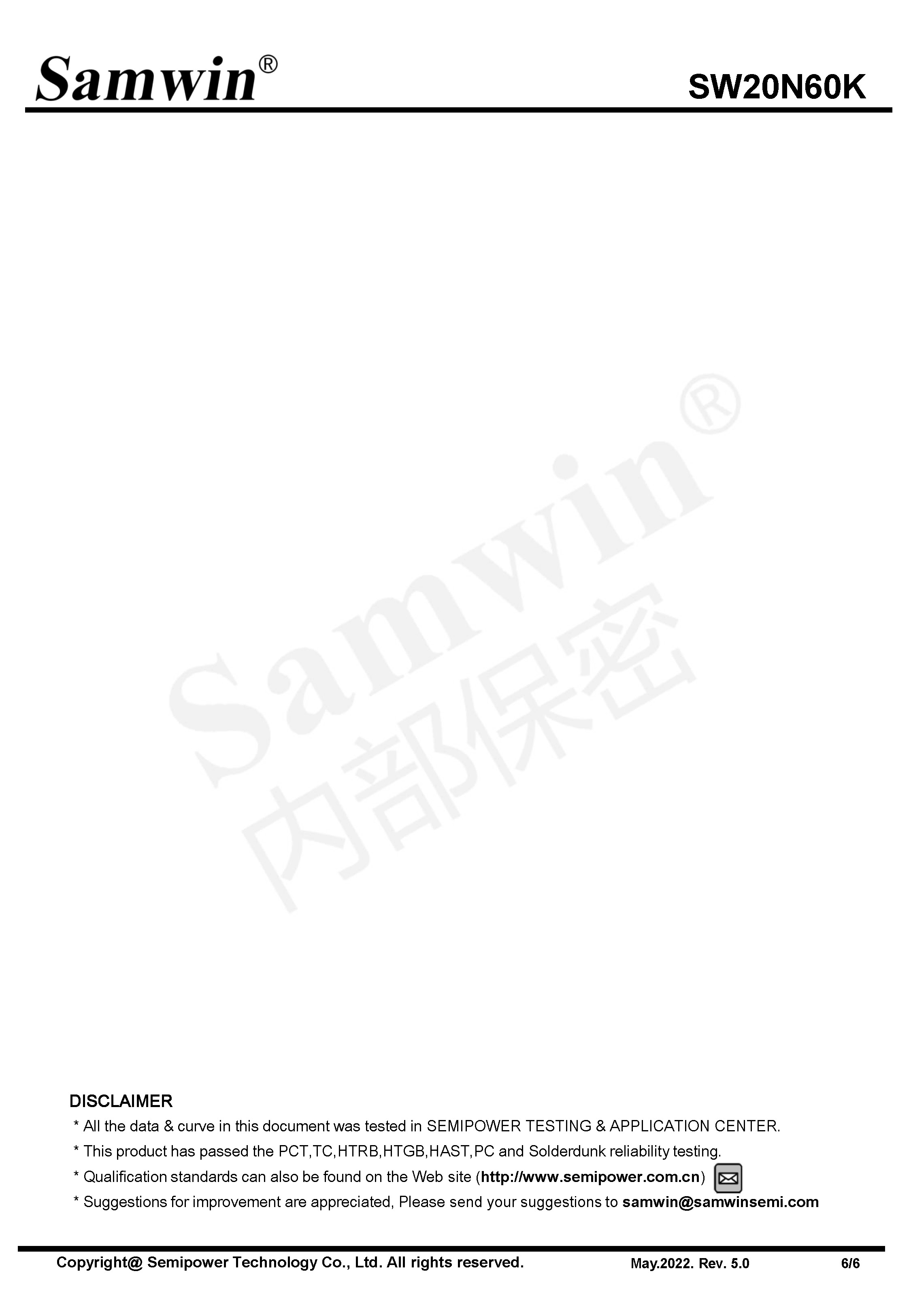 SAMWIN MOSFET