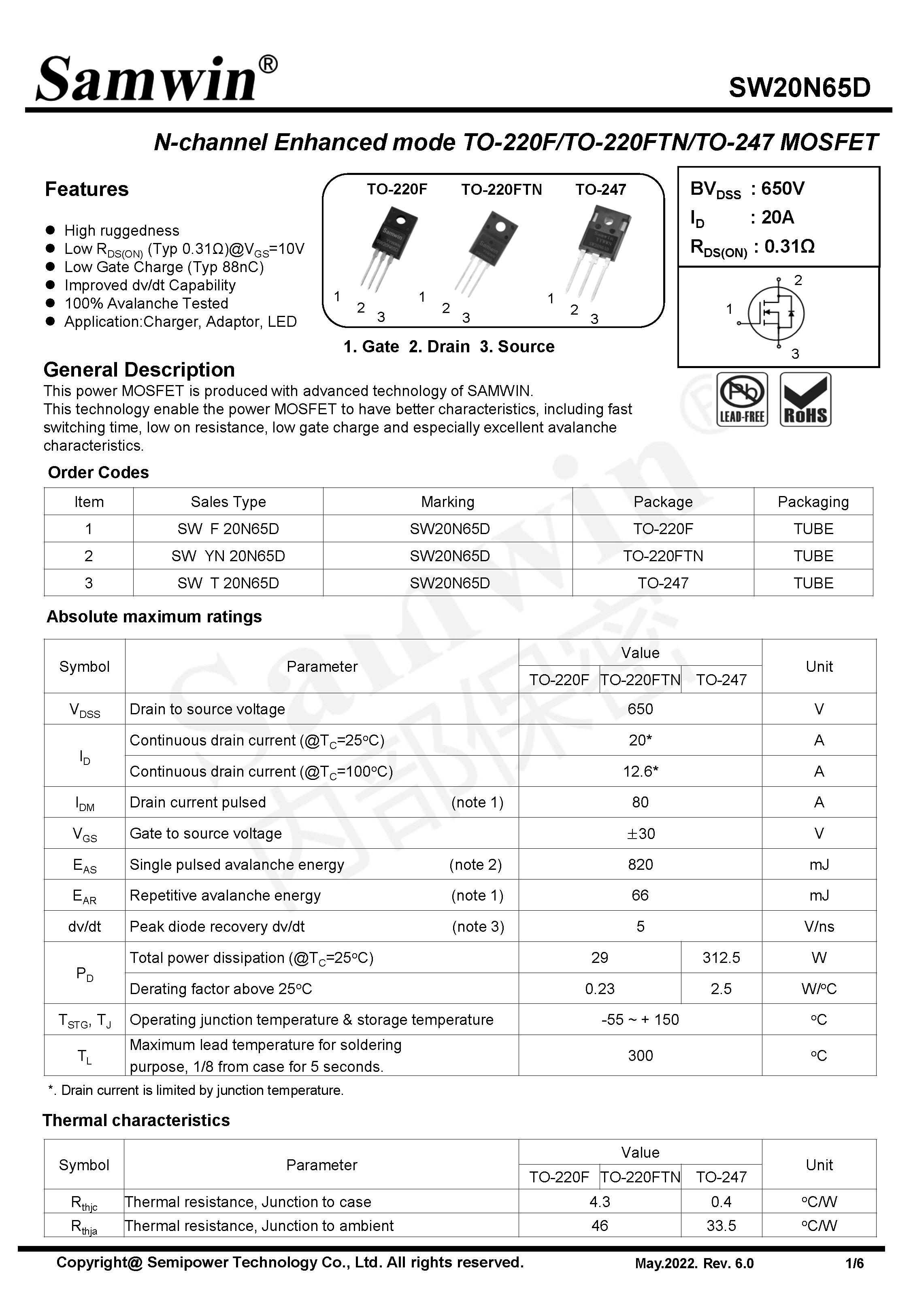 SAMWIN MOSFET