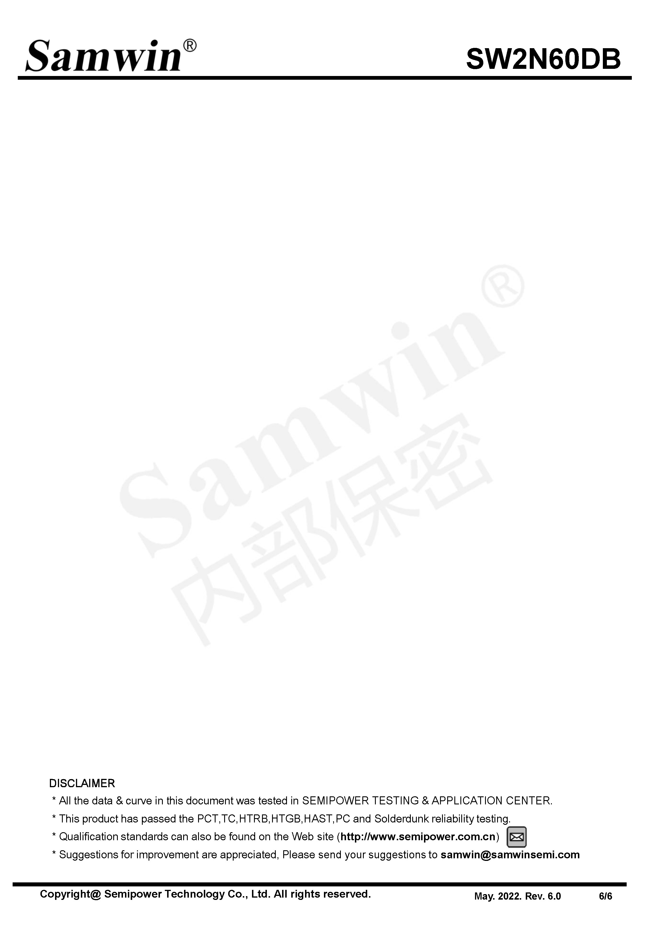 SAMWIN MOSFET