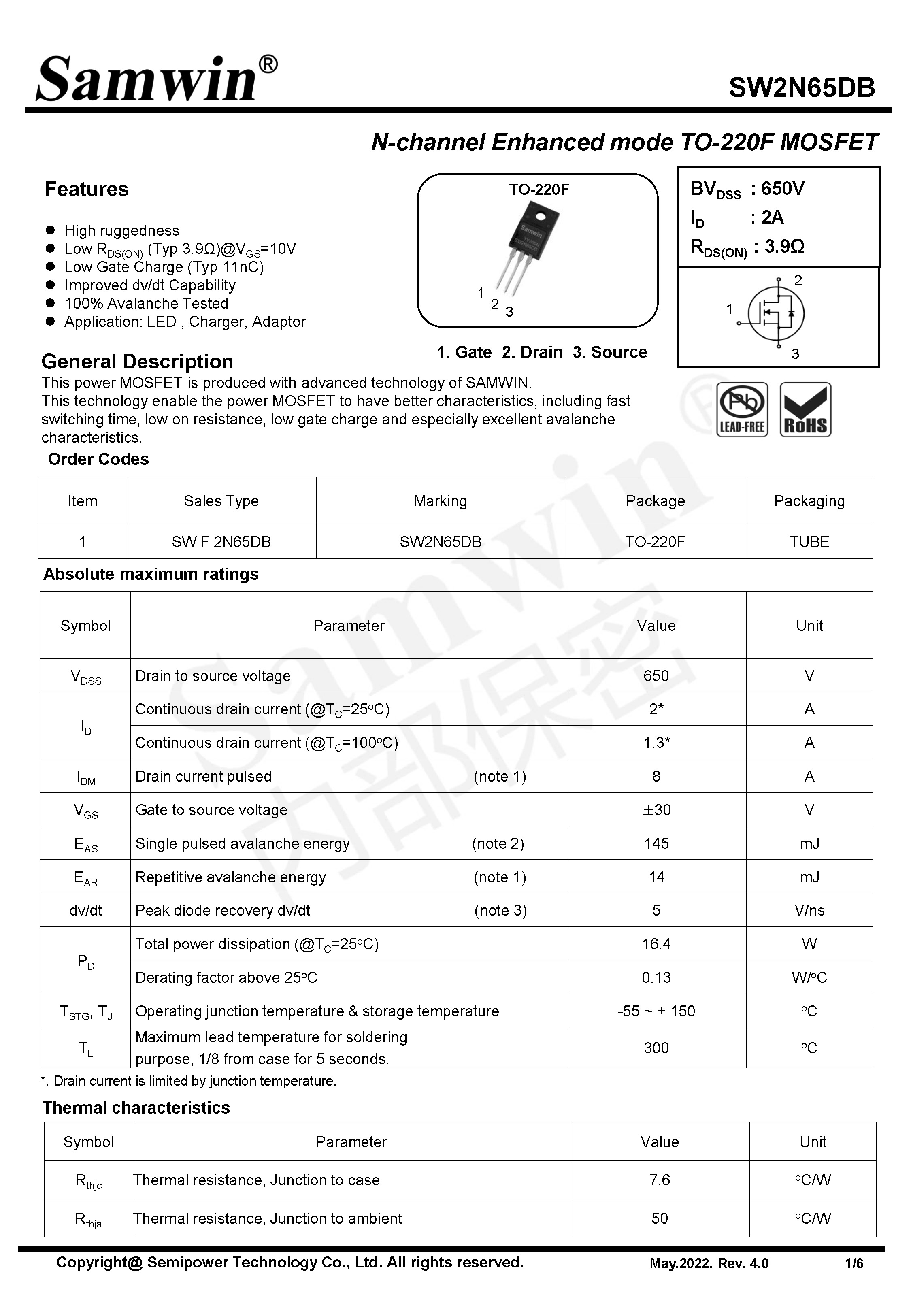 SAMWIN MOSFET