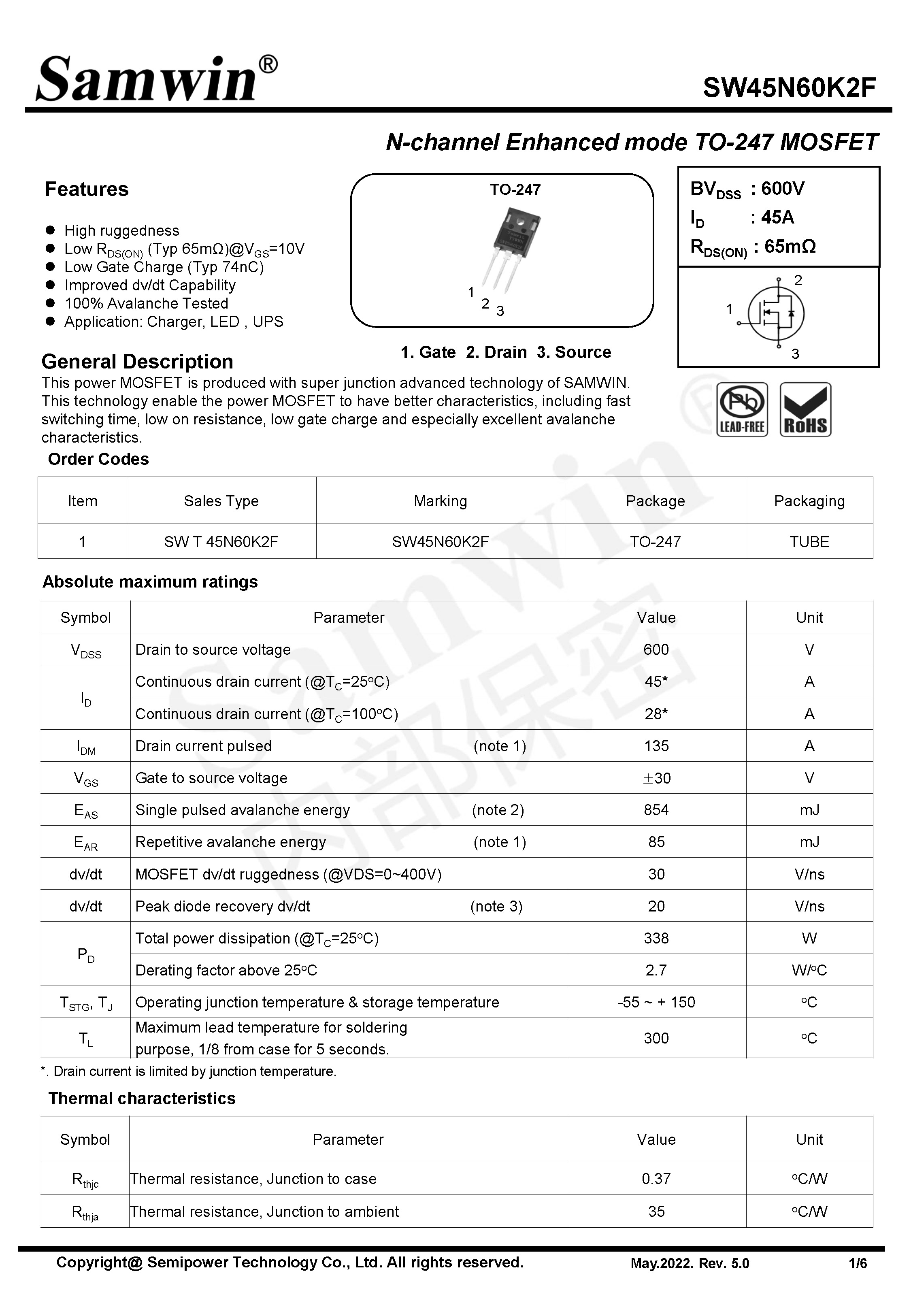 SAMWIN MOSFET