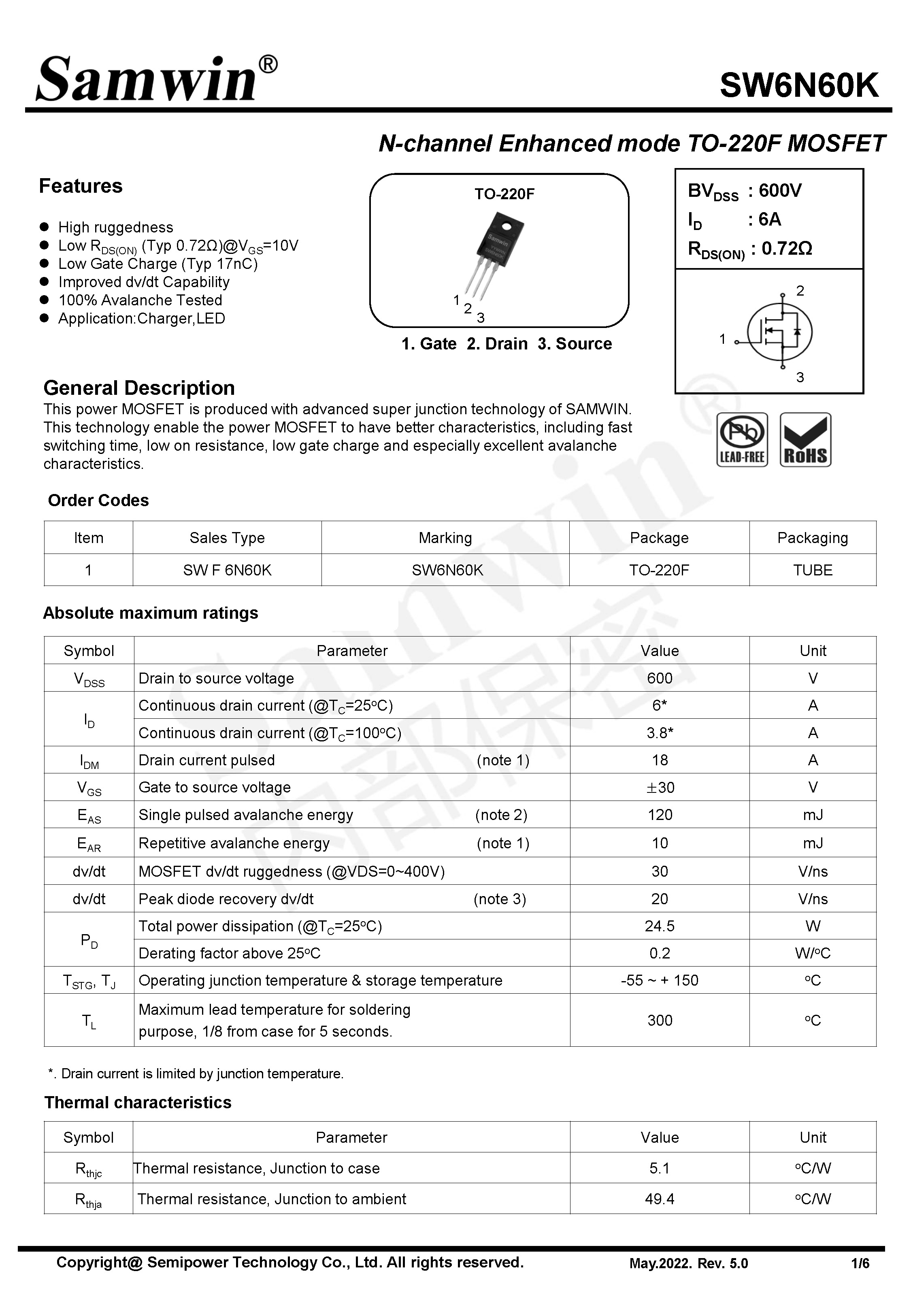 SAMWIN MOSFET