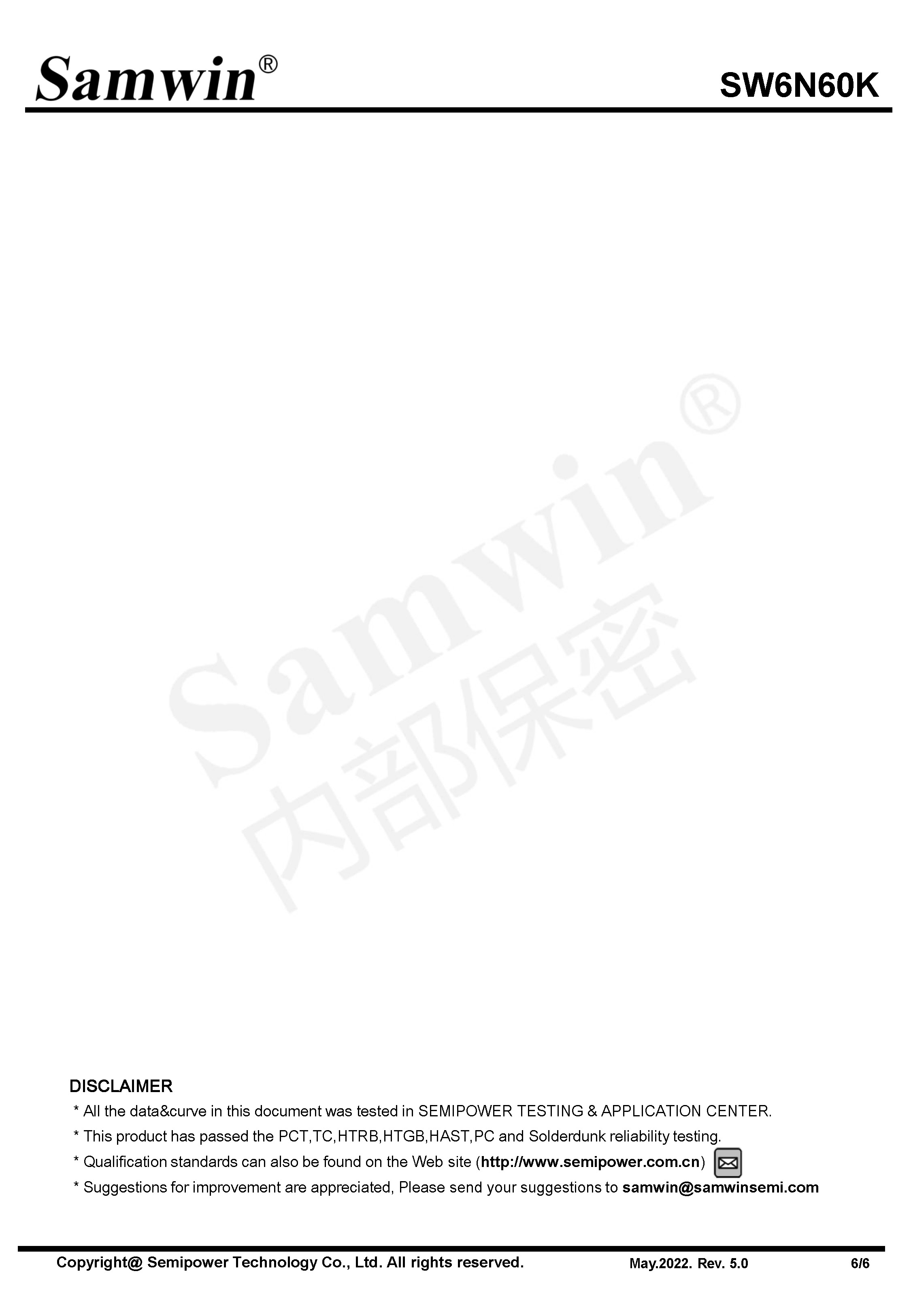 SAMWIN MOSFET