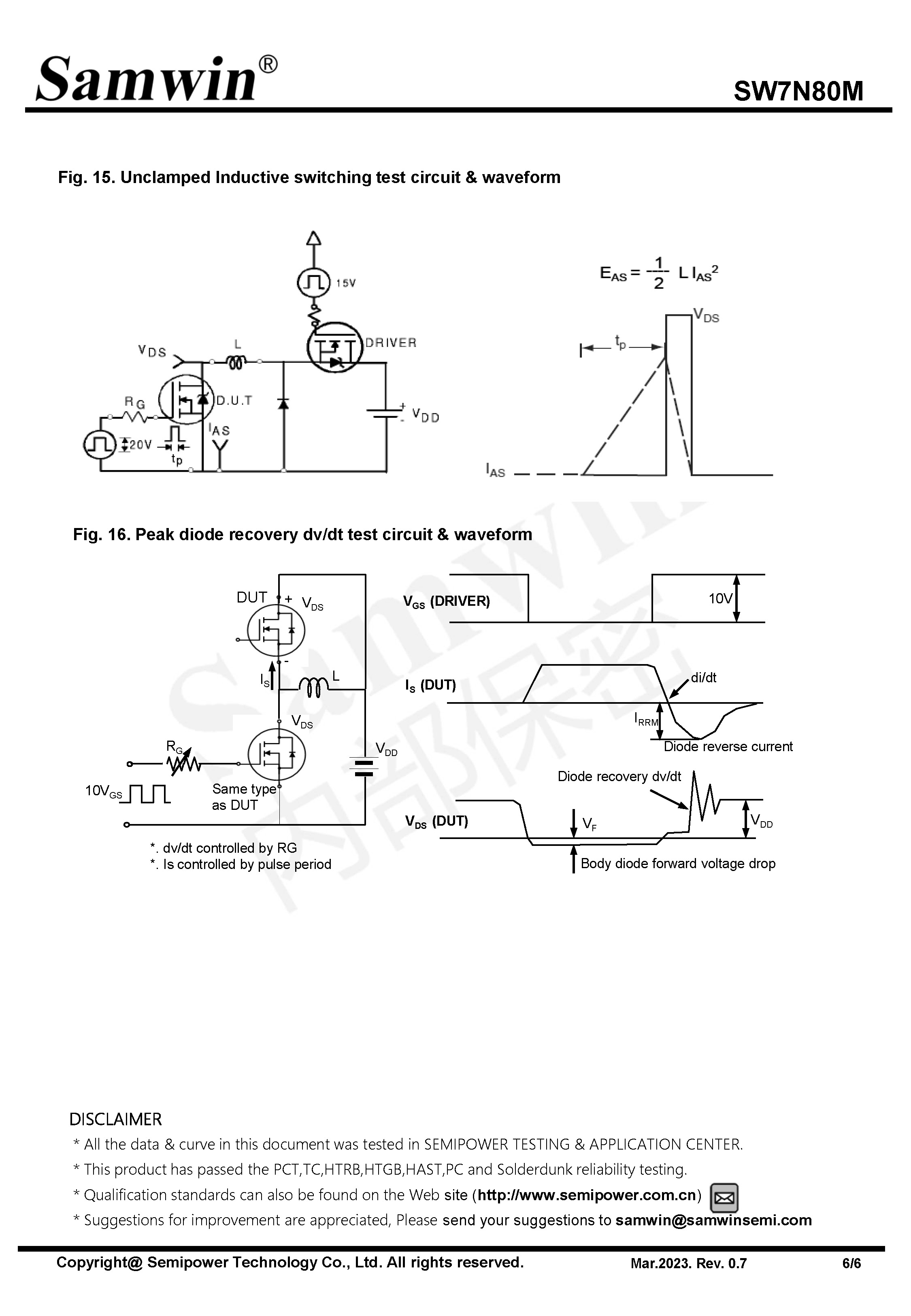 SAMWIN MOSFET