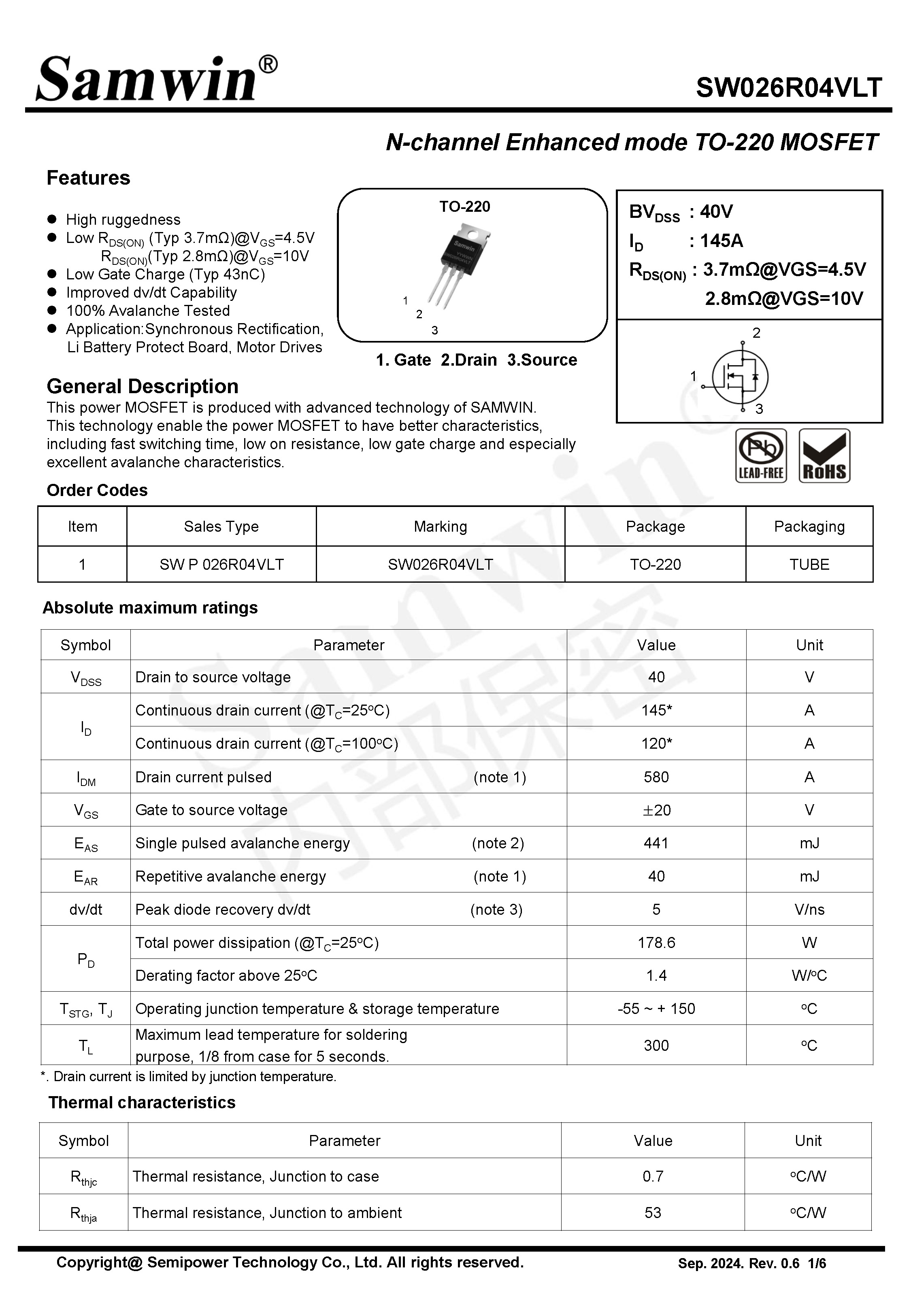 SAMWIN MOSFET