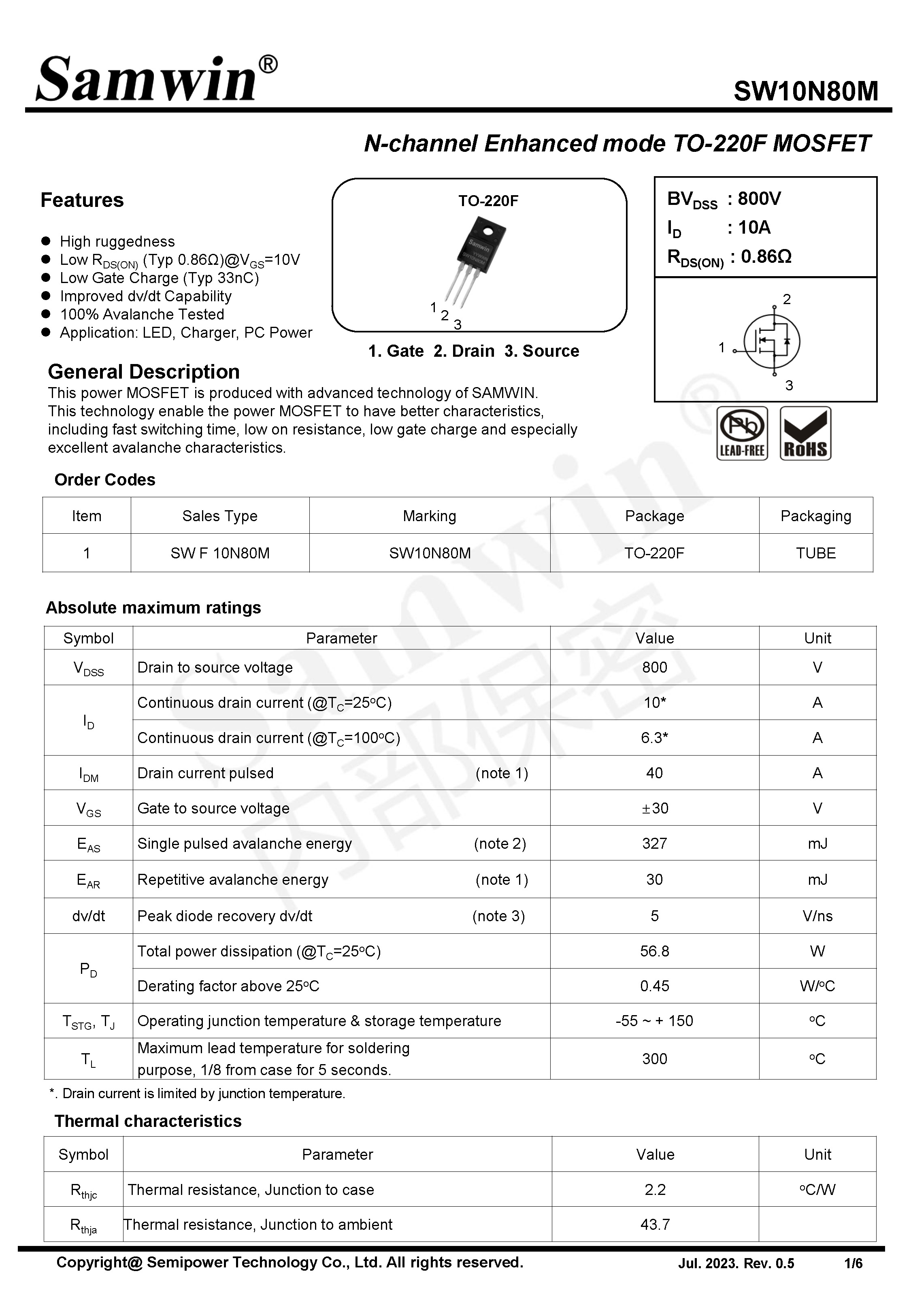 SAMWIN MOSFET